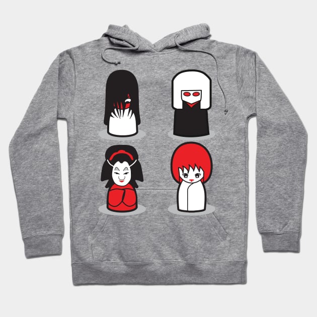 Kokeshi horror dolls Hoodie by andrew_kelly_uk@yahoo.co.uk